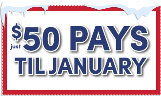 $50 pays til January!
